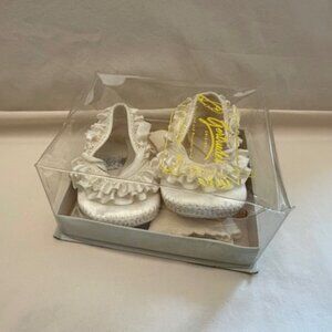 Vintage Satin Baby Shoes